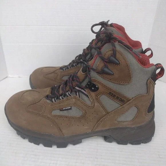 RED WING 6785 Brown Work Boot Hiker Safety Toe Leather Men US 9 D EUC